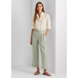 Linen Twill Pleated Pant