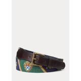 Crest Needlepoint Belt