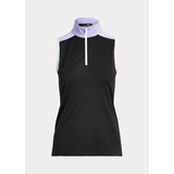 Sleeveless Quarter-Zip Polo Shirt