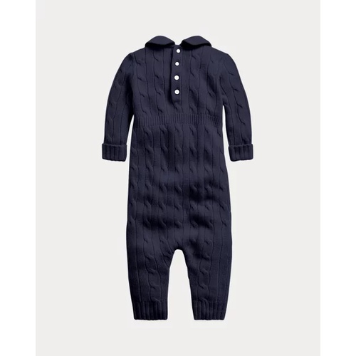 폴로 랄프로렌 Cashmere Knit-Collar Coverall