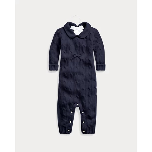 폴로 랄프로렌 Cashmere Knit-Collar Coverall