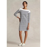 Striped Boatneck Jersey Dress