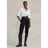 Belted Straight-Leg Pant