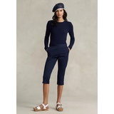 Cropped Stretch Cotton Pant