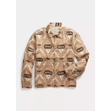 Print Linen Chore Jacket