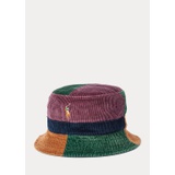 Color-Blocked Corduroy Bucket Hat