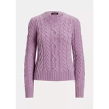 Aran-Knit Wool-Cashmere Sweater