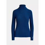 Merino Wool Ribbed Turtleneck Sweater