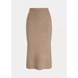 Rib-Knit Wool-Cashmere Skirt