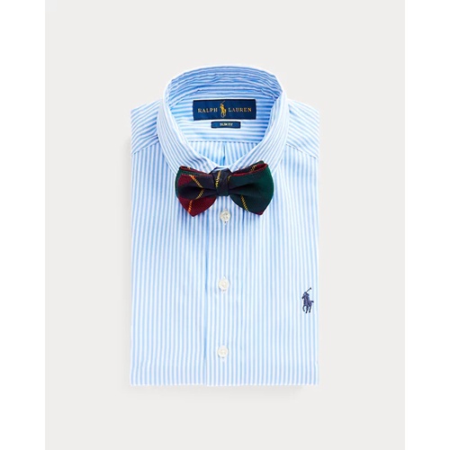 폴로 랄프로렌 Slim Fit Striped Cotton Dress Shirt