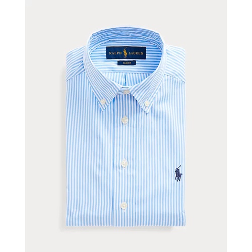 폴로 랄프로렌 Slim Fit Striped Cotton Dress Shirt