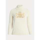 Intarsia-Knit Cotton Turtleneck Sweater