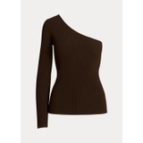 One-Shoulder Long-Sleeve Sweater