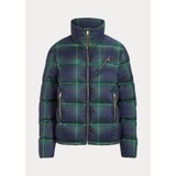 Plaid Quilted Down Coat