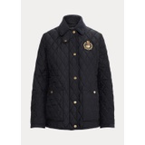 Crest-Patch Quilted Jacket