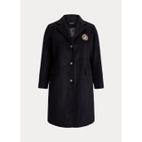 Crest-Patch Wool-Blend Coat