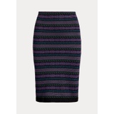 Fair Isle Cotton-Blend Pencil Skirt
