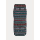 Fair Isle Wool-Blend Pencil Skirt