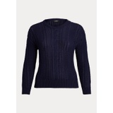 Aran-Knit Cotton Sweater