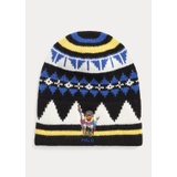 Polo Bear Geo-Motif Wool-Blend Hat