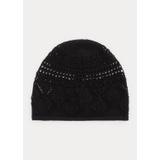 Pointelle-Knit Jersey Beanie