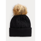 Pom-Pom Cashmere Beanie