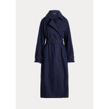 Cotton-Blend Twill Trench Coat