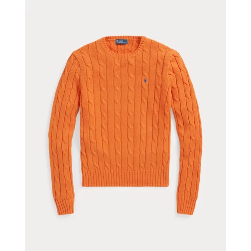 폴로 랄프로렌 Cable-Knit Cotton Crewneck Sweater