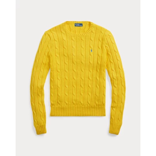 폴로 랄프로렌 Cable-Knit Cotton Crewneck Sweater