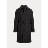 Wool Tweed Balmacaan Coat