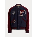 Wool-Blend Letterman Jacket