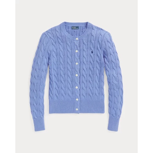 폴로 랄프로렌 Cable-Knit Cotton Crewneck Cardigan