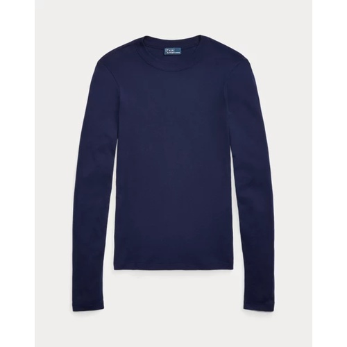 폴로 랄프로렌 Ribbed Cotton Long-Sleeve Tee