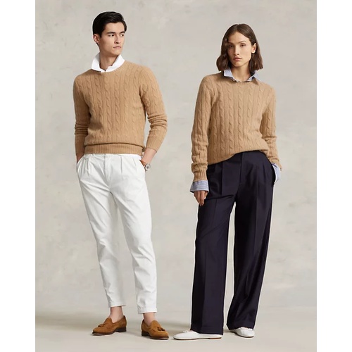 폴로 랄프로렌 The Iconic Cable-Knit Cashmere Sweater