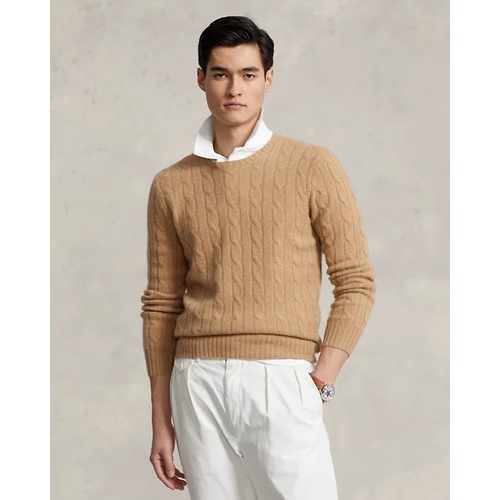 폴로 랄프로렌 The Iconic Cable-Knit Cashmere Sweater