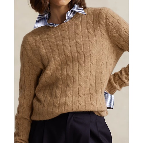 폴로 랄프로렌 The Iconic Cable-Knit Cashmere Sweater