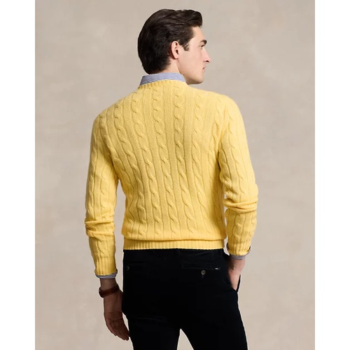 폴로 랄프로렌 The Iconic Cable-Knit Cashmere Sweater