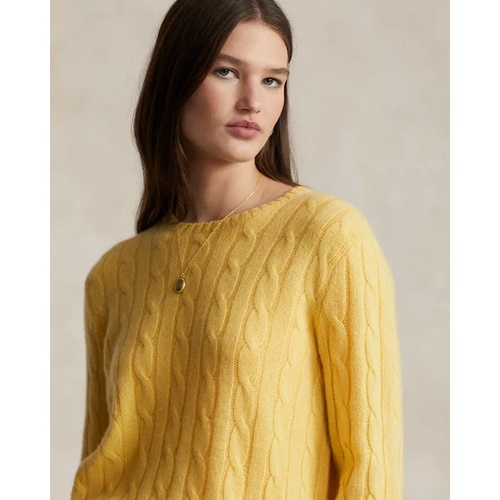 폴로 랄프로렌 The Iconic Cable-Knit Cashmere Sweater