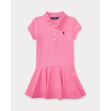 Stretch Mesh Polo Dress