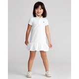 Cotton Mesh Polo Dress