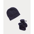 Cashmere Beanie & Bootie Set