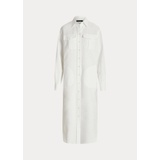 Linen-Blend Shirtdress