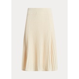 Linen-Cotton Knit Skirt