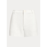 Pleated Stretch Cotton Short