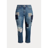 Patchwork Relaxed Tapered Ankle Jean