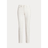 Eyelet-Patchwork Relaxed Tapered Jean