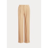 Pleated Wool-Blend Twill Pant