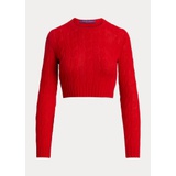 Cropped Cable-Knit Cashmere Sweater
