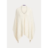 Cable Cashmere Poncho Scarf