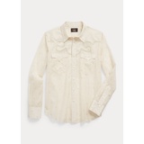 Embroidered Cotton Voile Western Shirt